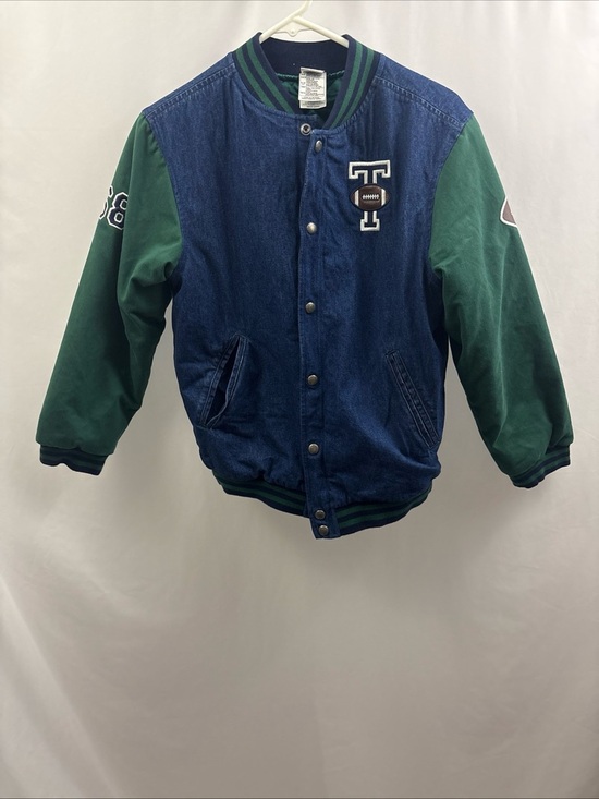 Disney Other - Vtg THE DISNEY STORE Tigger Original Denim Varsity Jacket Kids Youth Sz 10/12